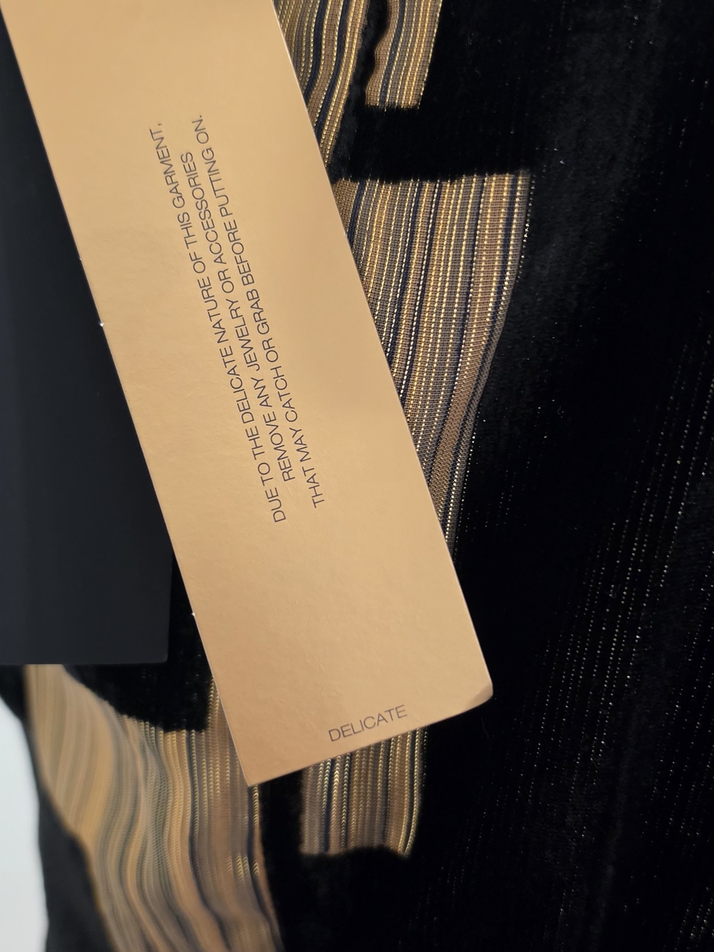 Donna Karan Black and Gold Geometric Midi Sheath Dress - Picture 13 of 15